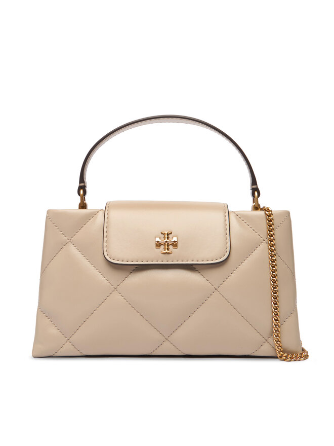 Tory Burch Handtasche Tory Burch Kira Diamond Quilt East-West Top Handle 174999 Beige