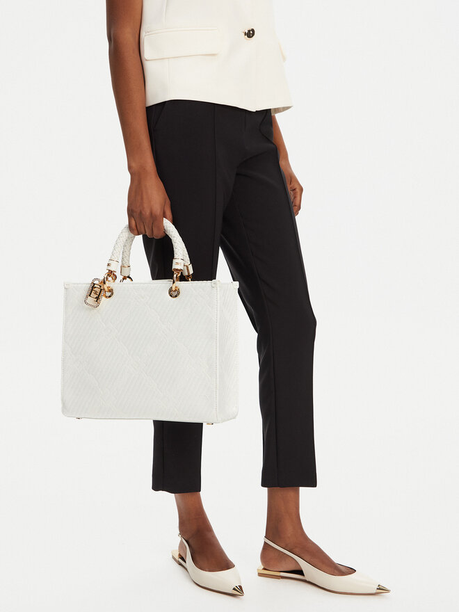 Elisabetta Franchi Geantă Elisabetta Franchi BS12A51E2 360 Alb
