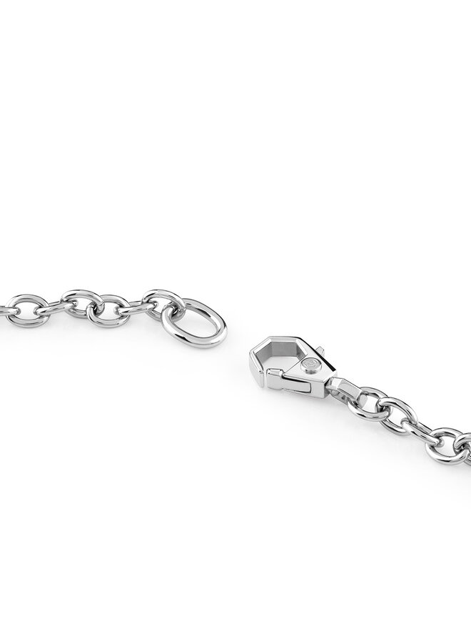 PHILIPP PLEIN Collar PHILIPP PLEIN Gothic Tag PJTEA04NU Plata