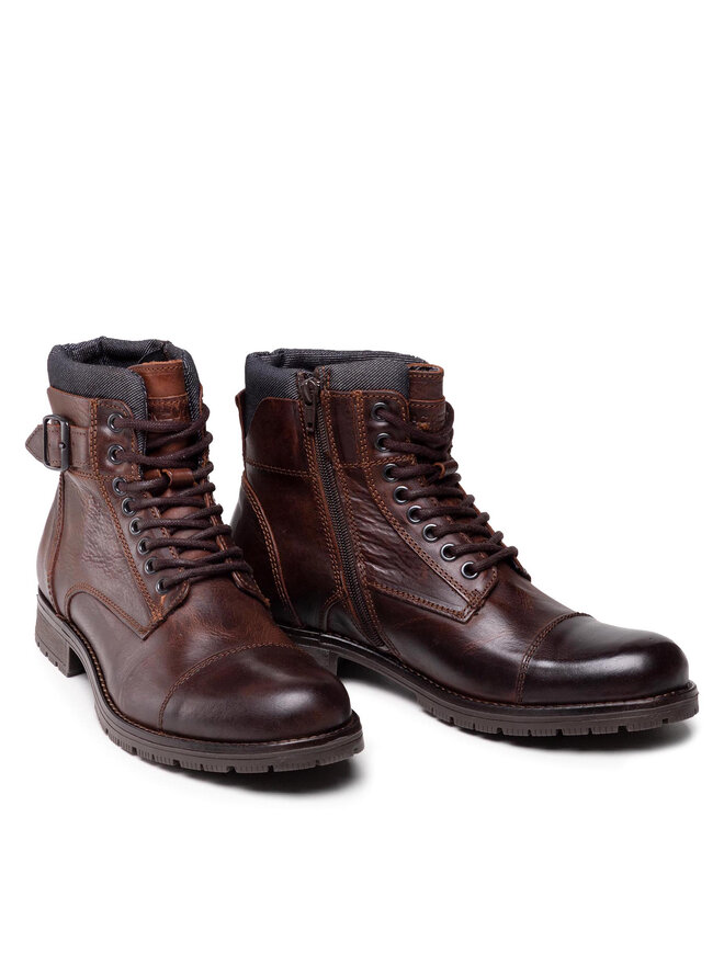 Jack&Jones Čižmy Jack&Jones Jfwalbany 12140938 Hnedá