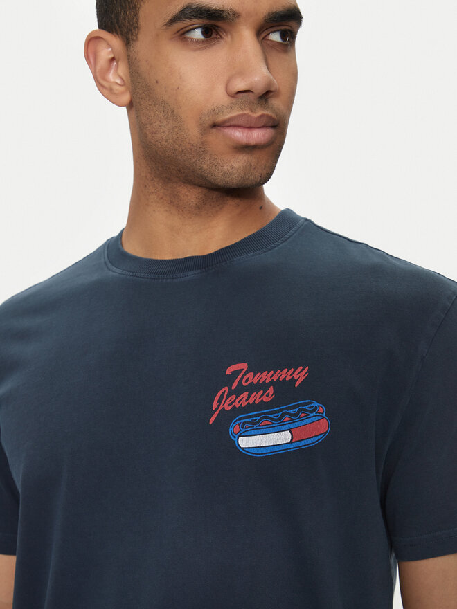 Tommy Jeans Tommy Jeans Marškinėliai Fun Novelty DM0DM18552 Tamsiai mėlyna Regular Fit