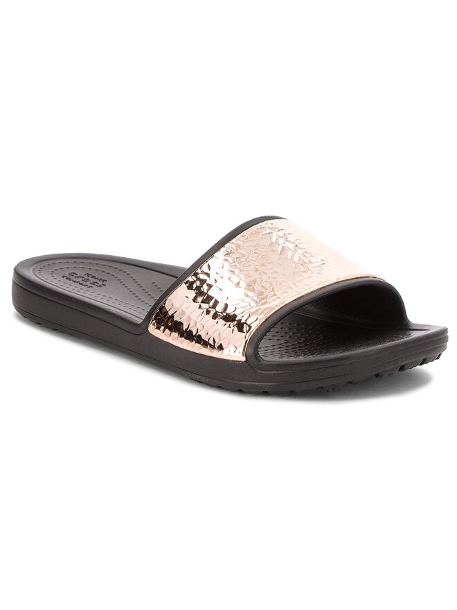 Mules sandales de bain Crocs Sloane Hammered 205135 Rose chaussures