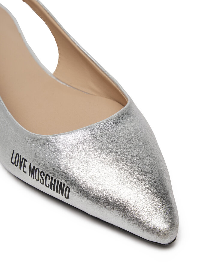 LOVE MOSCHINO Балетки LOVE MOSCHINO JA11021G1MIF0902 Срібний