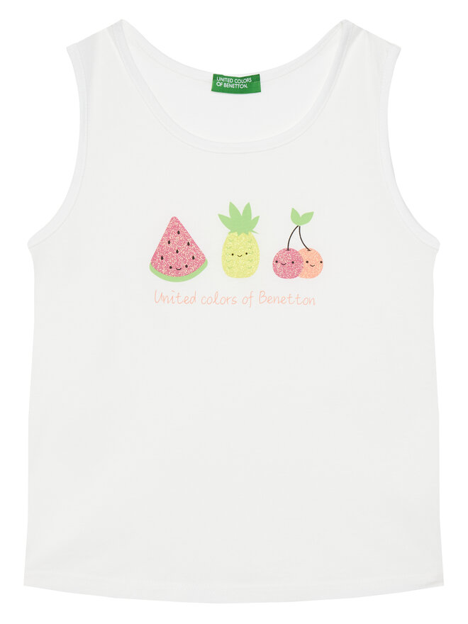 United Colors Of Benetton United Colors Of Benetton Felső 3I1XGH012 Fehér Regular Fit