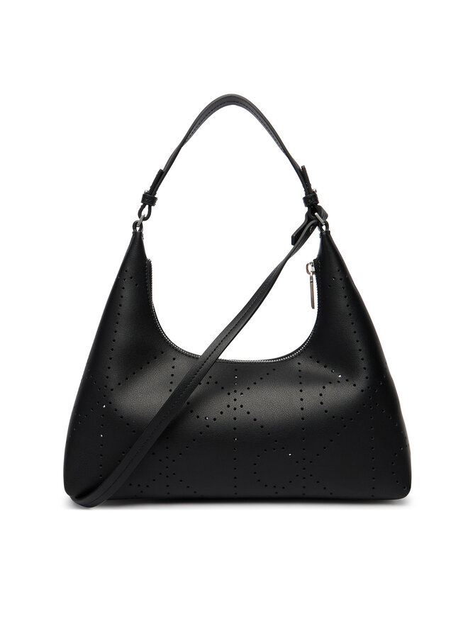 Calvin Klein Handtasche Calvin Klein Emblem Aop Perfor Lthr Bag LV04F3367G Schwarz