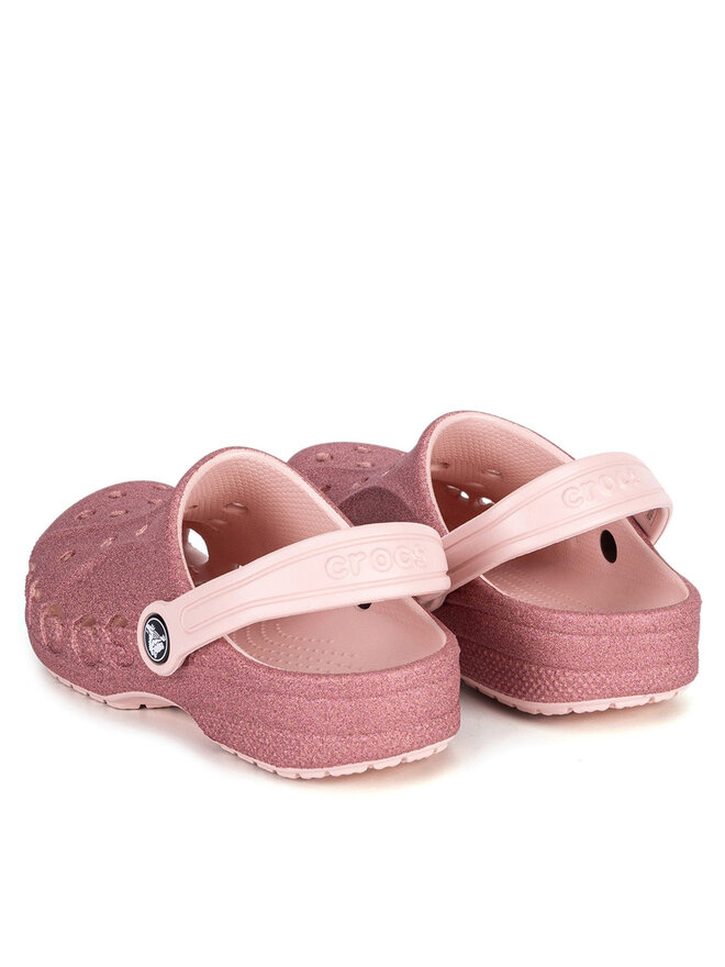 Crocs Natikači Crocs BAYA GLITTER CLOG KIDS 207015-6SR Roza