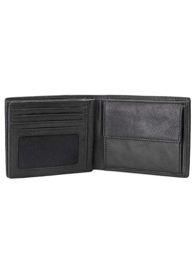 Strellson Голям мъжки портфейл Strellson Billfold H8 4010001301 Черен