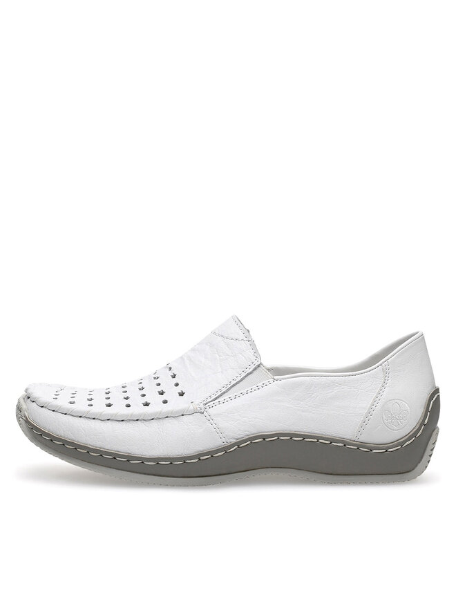 Rieker Mocassini Rieker L1765-80 Bianco