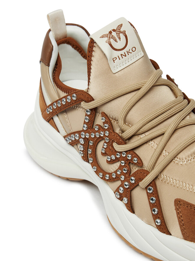 PINKO Sneakersy PINKO Ariel 16 SS0085T029 Brązowy