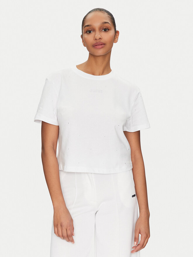 Guess Guess Camiseta V5GI00 I3Z14 Blanco Boxy Fit