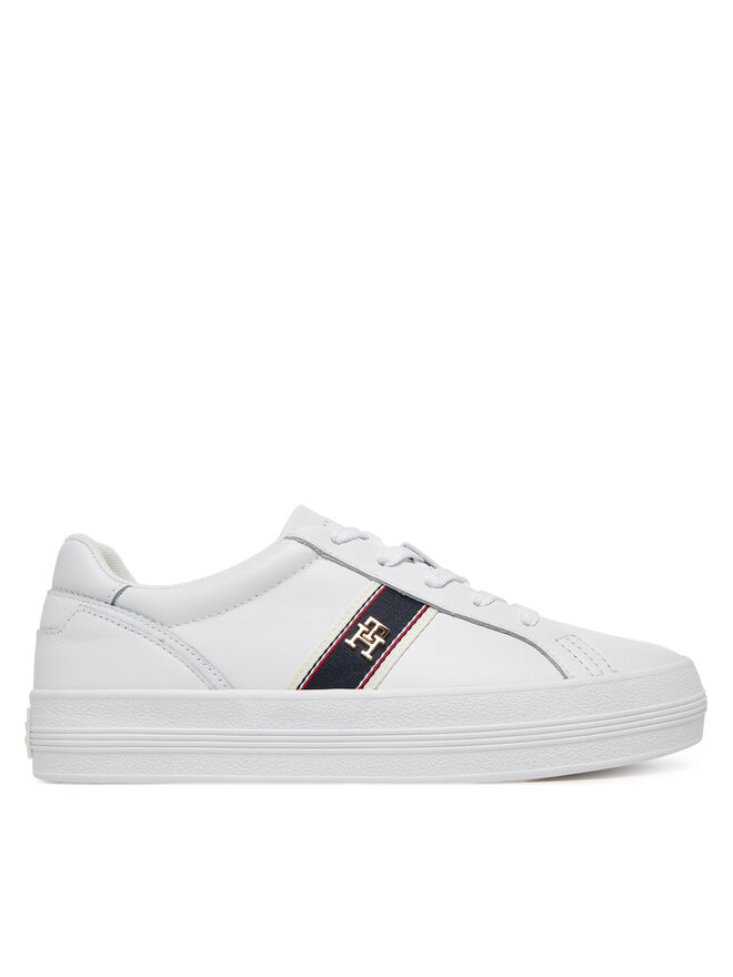 Tommy Hilfiger Sneakers Tommy Hilfiger Vulc Webbing Sneaker FW0FW08903 Alb