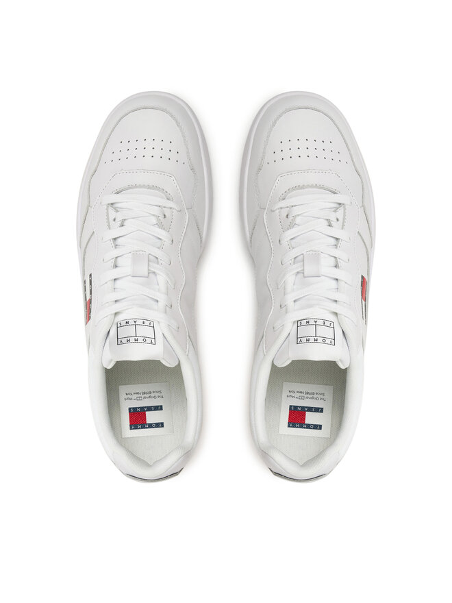 Tommy Jeans Sneakersy Tommy Jeans Tjm Cupsole Leather Ess EM0EM01443 Biały