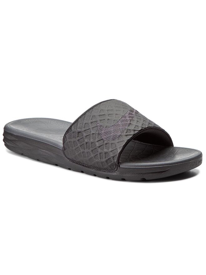 Pantoletten Nike Benassi Solarsoft 705474 091 Schwarz de.eschuhe.ch