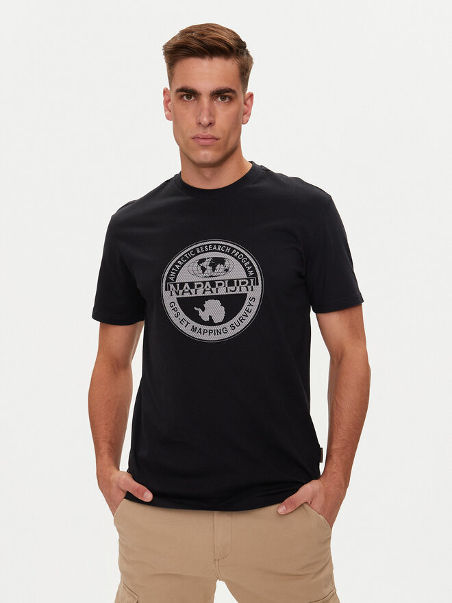 Napapijri Napapijri T-Shirt S-Bollo NP0A4I3C Μαύρο Regular Fit
