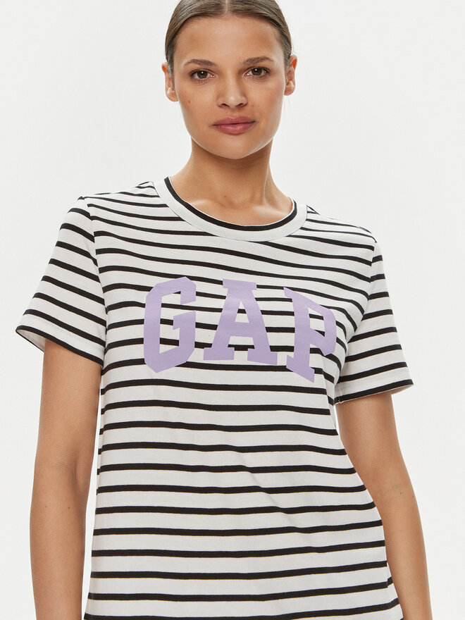 Gap Gap Marškinėliai 616788-01 Juoda Regular Fit