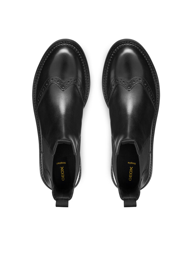 Geox Kotníková obuv s elastickým prvkem Geox D Serilda D56WYC 00043 C9999 Černá