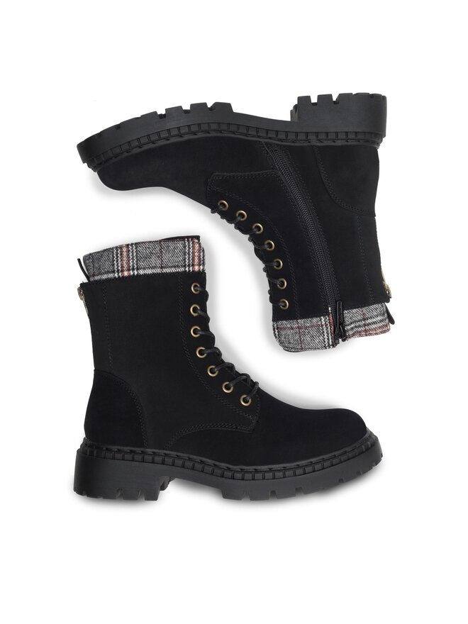 Clara Barson Schnürschuhe Clara Barson LORETTA WS6102-08 Schwarz