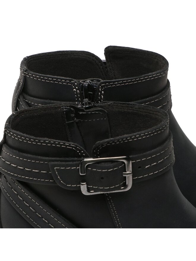Clarks Botine Clarks Maye Strap 261680754 Negru