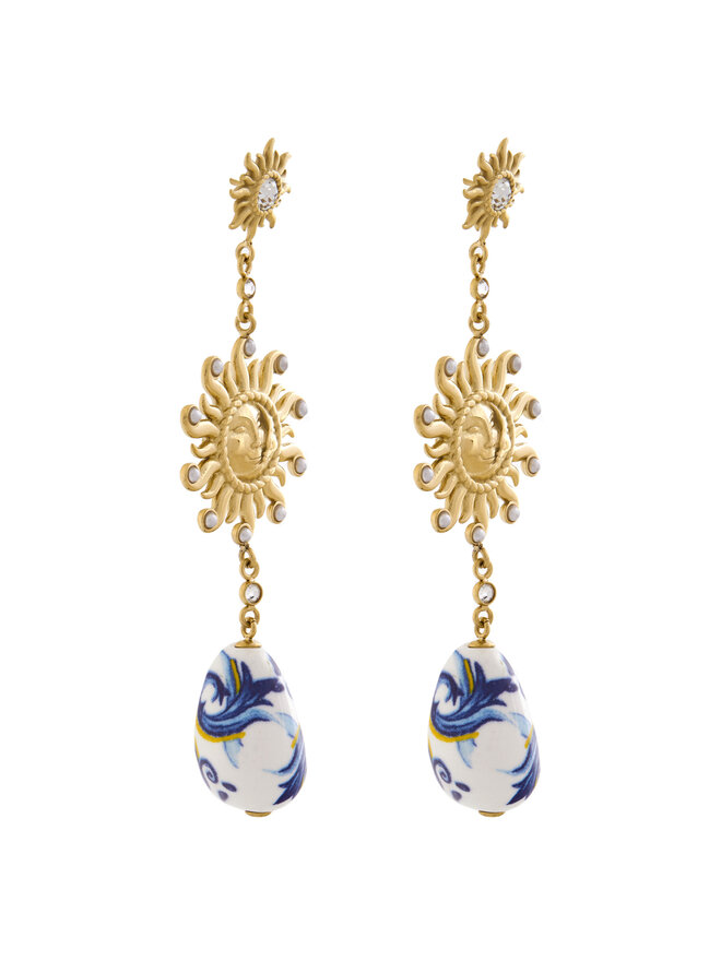 Guess Kolczyki Guess JUBE05 082JW Złoty