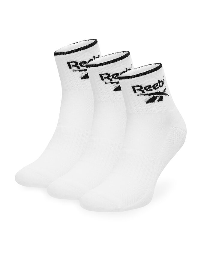 Reebok Zestaw 3 par wysokich skarpet unisex Reebok R0362-SS24 (3-pack) Biały