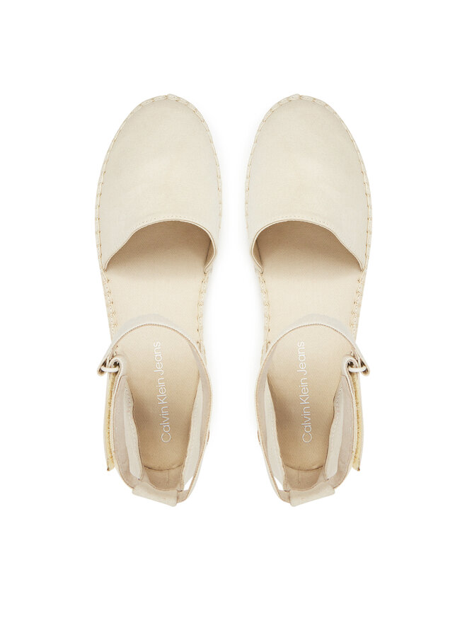 Calvin Klein Jeans Еспадрильї Calvin Klein Jeans Flatform Espadrille Sling Mg YW0YW01735 Бежевий