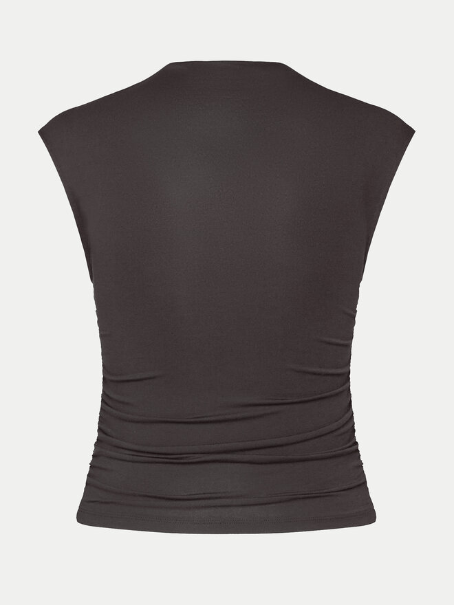 Gina Tricot Gina Tricot Топ 20883 Сірий Slim Fit
