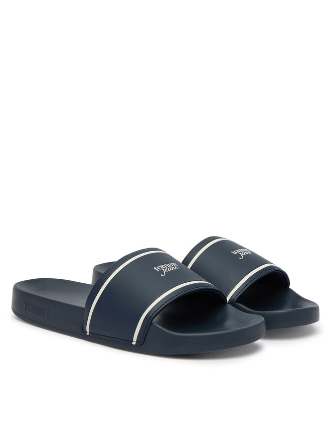 Tommy Jeans Pantoletten Tommy Jeans Tjw Poolslides EN0EN02976 Dunkelblau