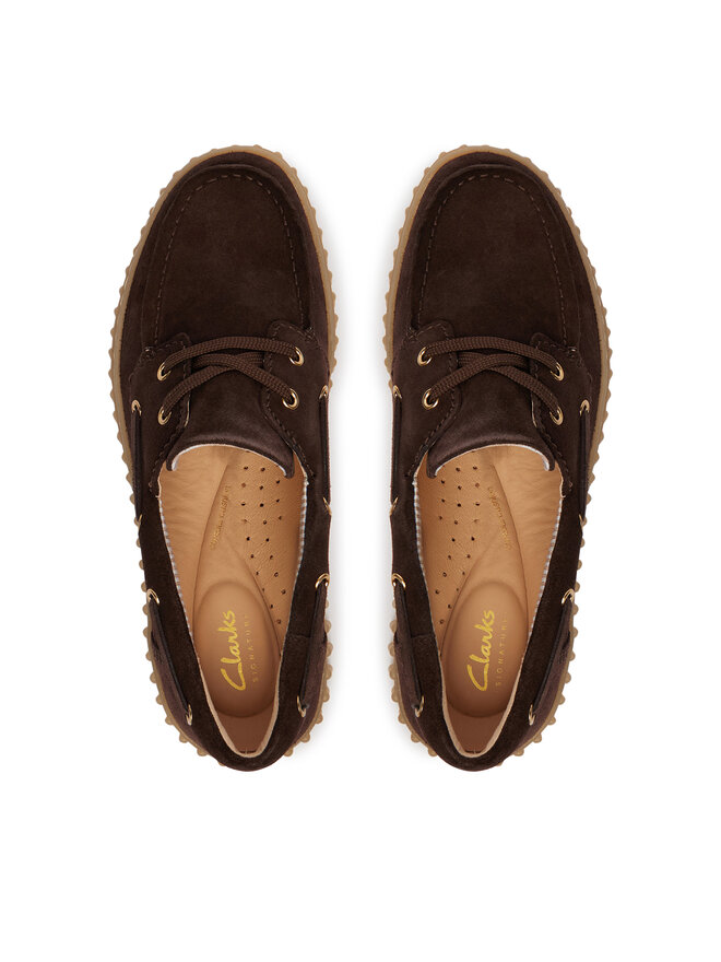 Clarks Туфлі Clarks Torhill Boat 26186647 Коричневий