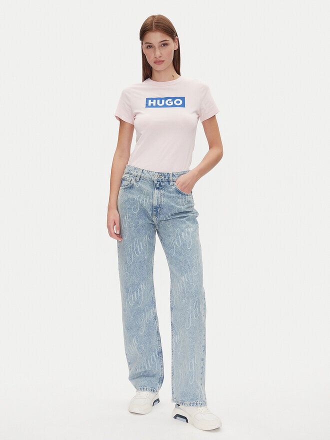 HUGO HUGO T-Shirt Classic Tee_B 50510772 Rosa Slim Fit