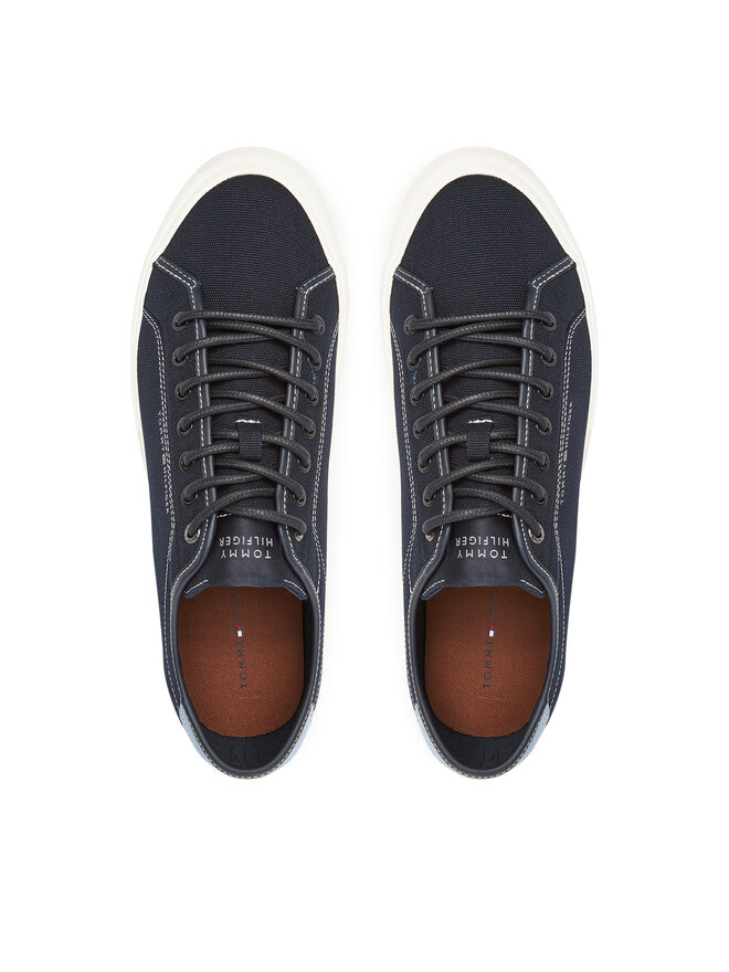 Tommy Hilfiger Sneakers aus Stoff Tommy Hilfiger Hi Vulc Street Canvas FM0FM05515 Dunkelblau