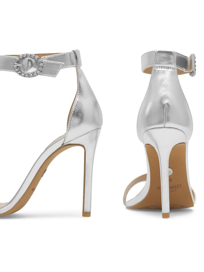 Nine West Sandały Nine West WFA2646-1 Srebrny