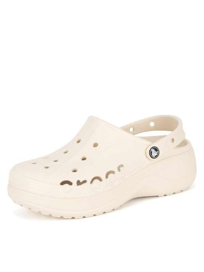 Crocs Παντόφλες Crocs BAYA PLATFORM CLOG 208186-11S Μπεζ