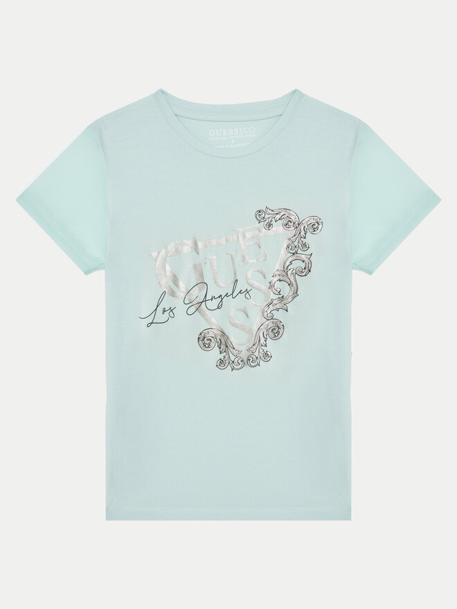 Guess Guess Camiseta J5RI35 K6YW4 Celeste Regular Fit