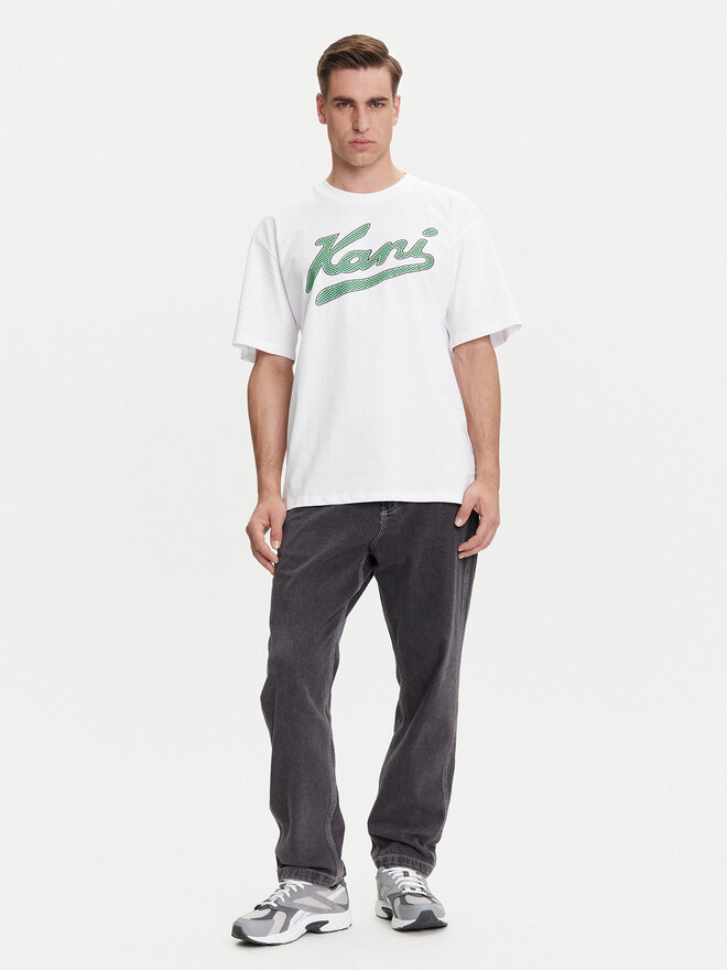 Karl Kani Karl Kani T-Shirt Varsity Palm PD00005336 Weiß Relaxed Fit
