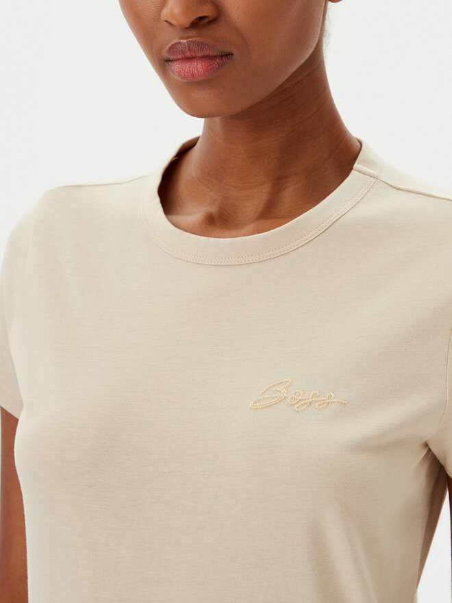 BOSS BOSS Camiseta C_Elogo_20 50541343 Beis Slim Fit