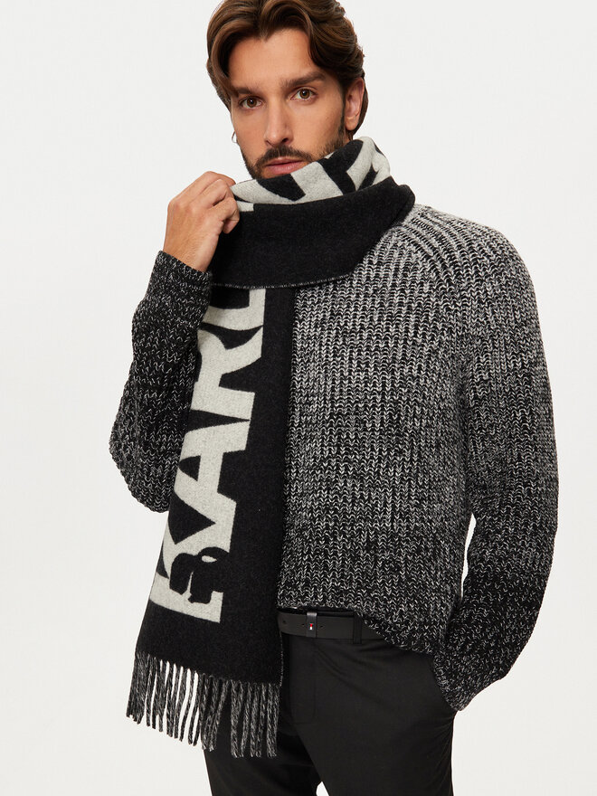 KARL LAGERFELD Šál KARL LAGERFELD 246W3309 Černá