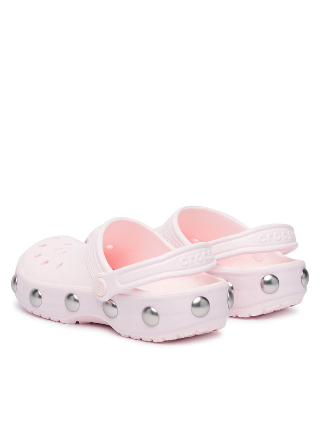 Crocs Pantoletten Crocs Classic Big Studded Clog 214236 Hellrosa