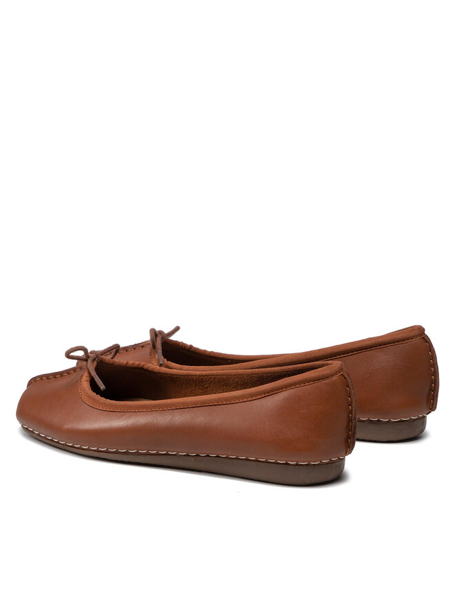 Clarks Балетки Clarks Freckle Ice 203529304 Коричневий