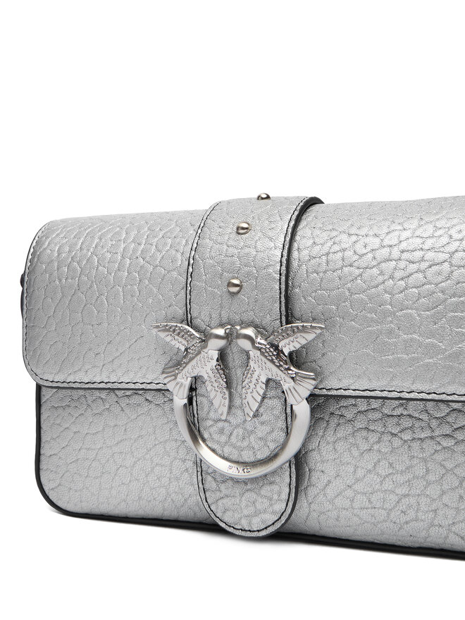 PINKO Сумка PINKO Love One Mini Slouchy Fl AI 25-26 PLTT 104340 A2JT Срібний