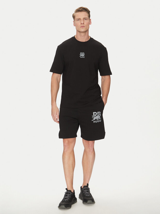 HUGO HUGO T-Shirt Deckies_RB 50542766 Μαύρο Regular Fit