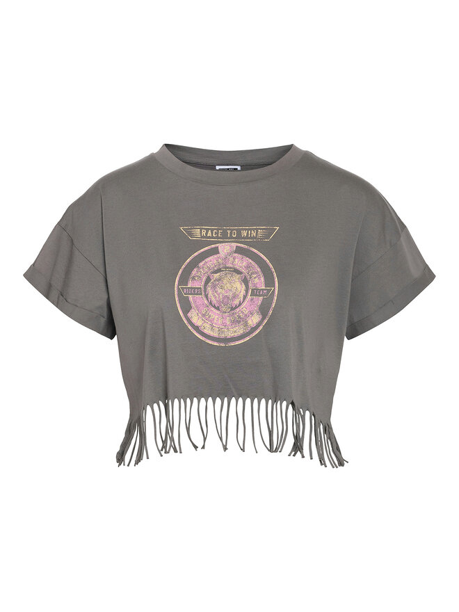 Noisy May Noisy May Футболка Gaby 27033386 Сірий Regular Fit