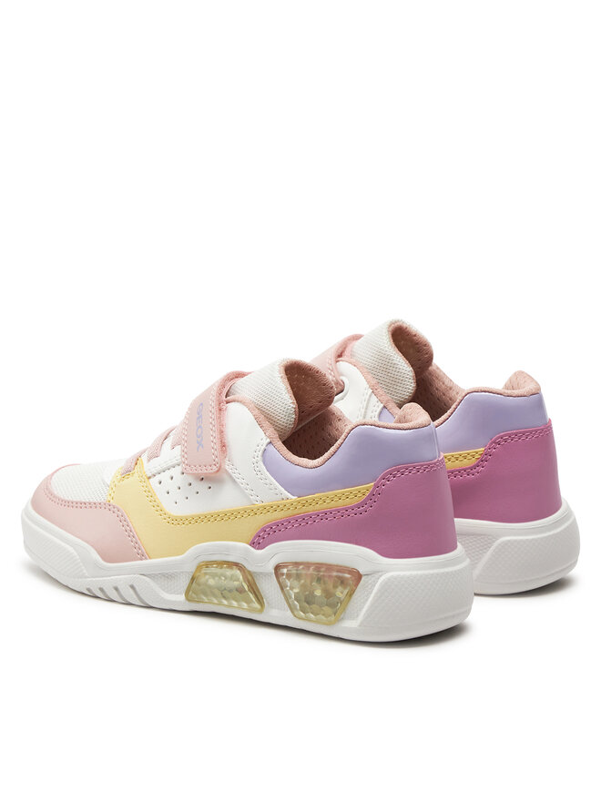 Geox Laisvalaikio batai Geox J Illuminus Girl J45HPA 0BUAS C0653 D Balta