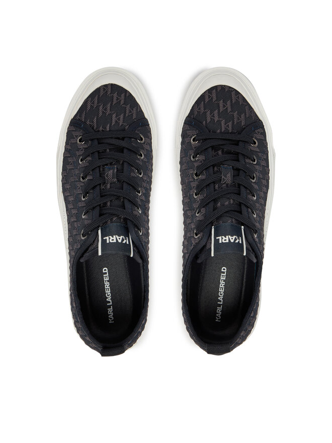 KARL LAGERFELD Sneakers aus Stoff KARL LAGERFELD Kampus Max V KL50516 Dunkelblau