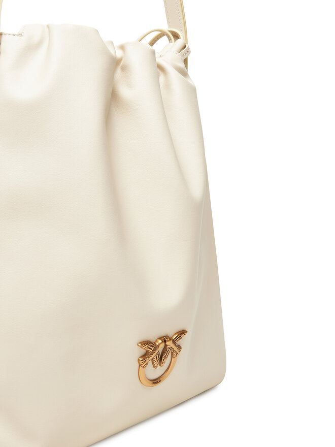 PINKO Kabelka PINKO Slouchy Classic Bag PE 25 PLTT 104359 A270 Écru
