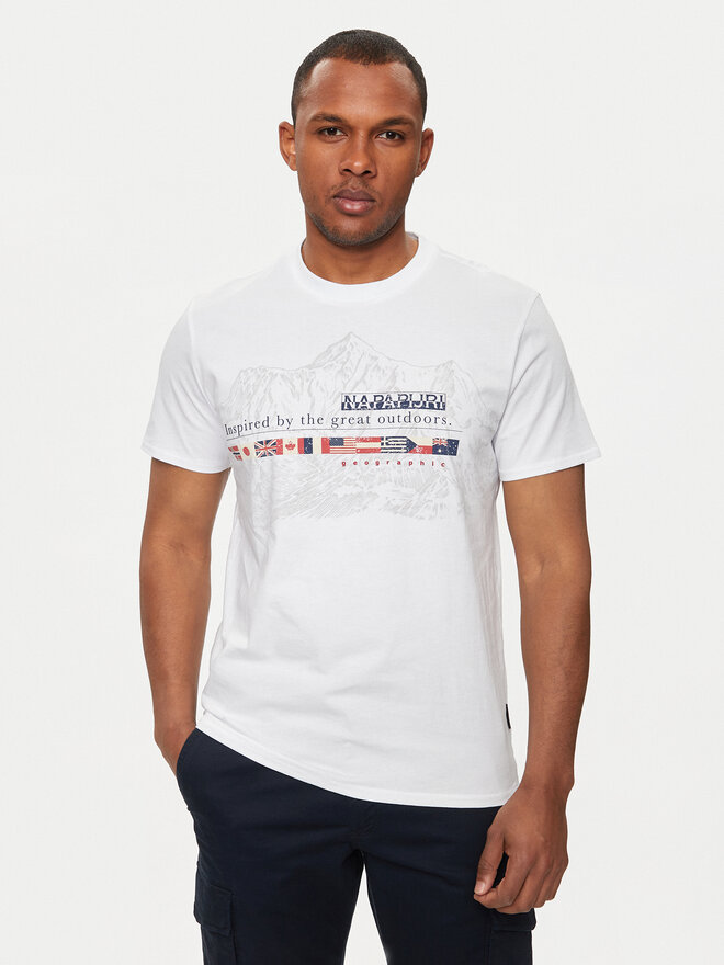 Napapijri Napapijri Camiseta S-Turin NP0A4HQG Blanco Regular Fit