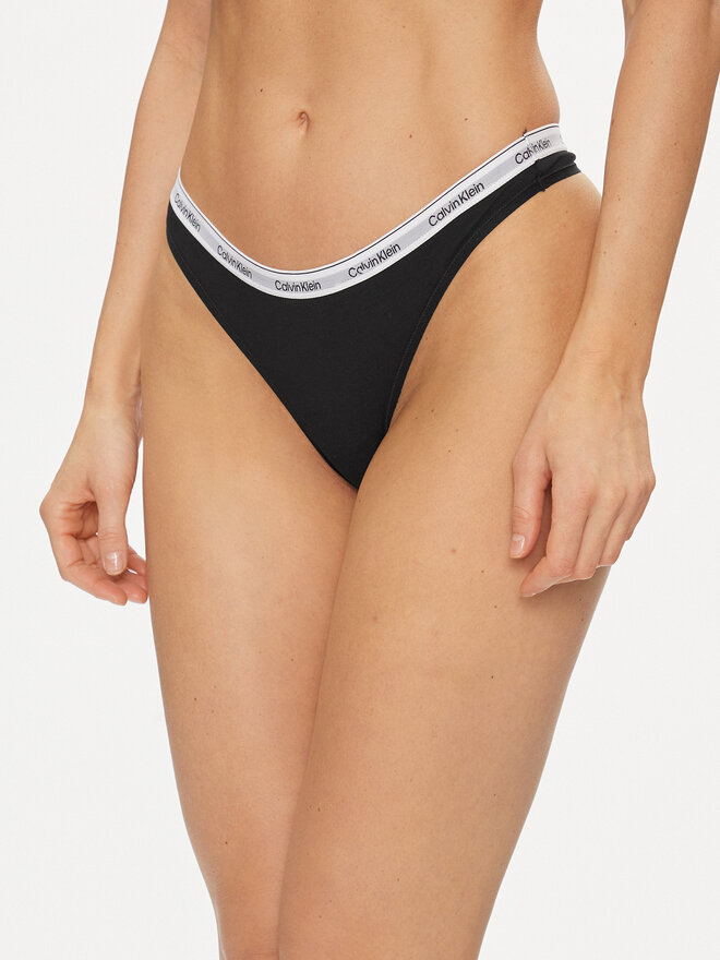 Calvin Klein Underwear Calvin Klein Underwear Набір з 5 пар стрінгів 000QD5221E Чорний
