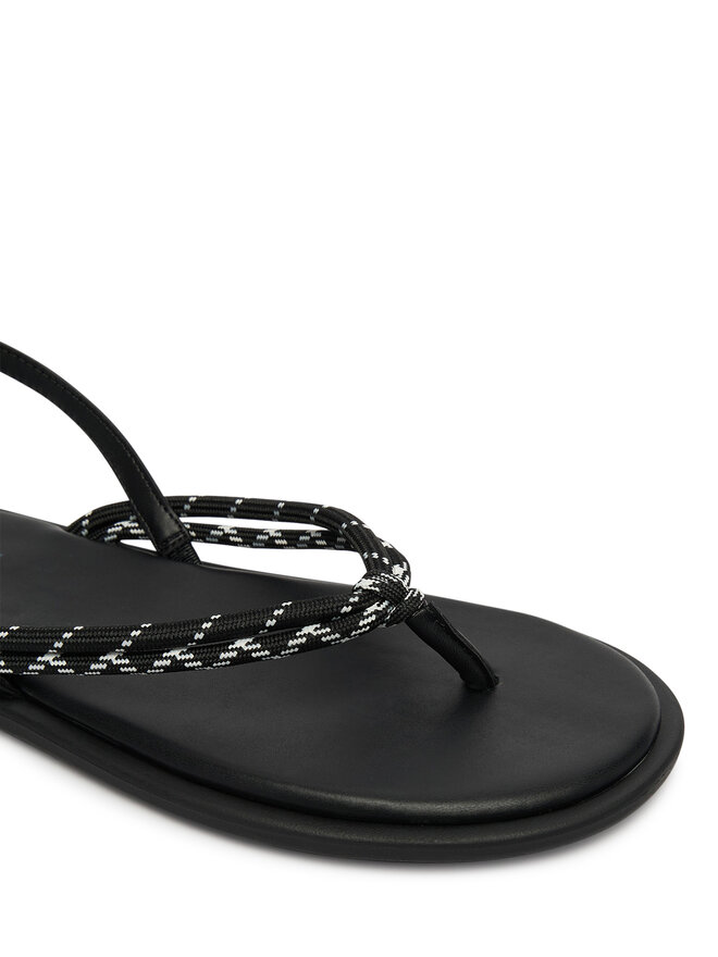 Tommy Jeans Sandalen Tommy Jeans Tjw Casual Rope Sandal EN0EN02951 Schwarz