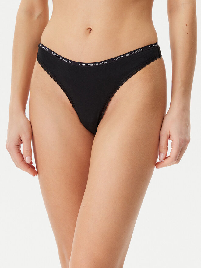 Tommy Hilfiger Tommy Hilfiger Set 3 parov tangic UW0UW05954 Črna