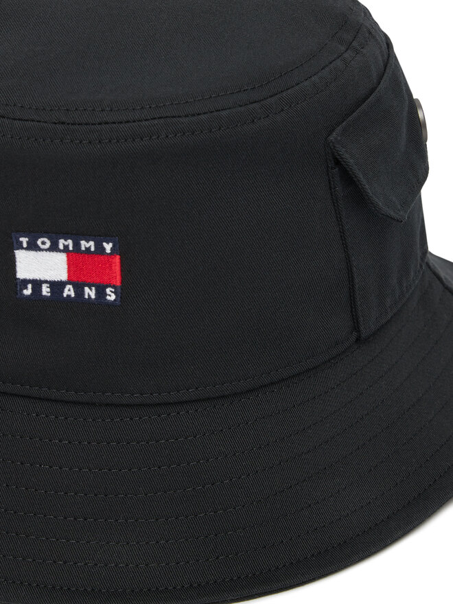 Tommy Jeans Καπέλο Tommy Jeans Heritage Bucket AM0AM13423 Μαύρο