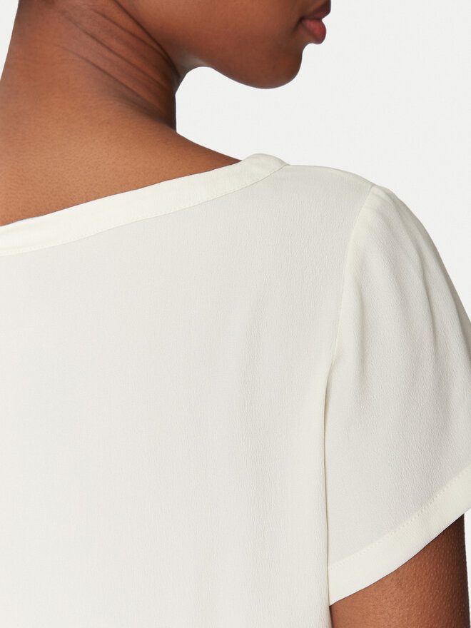Marella Marella T-Shirt Inn 2515111021 Écru Regular Fit